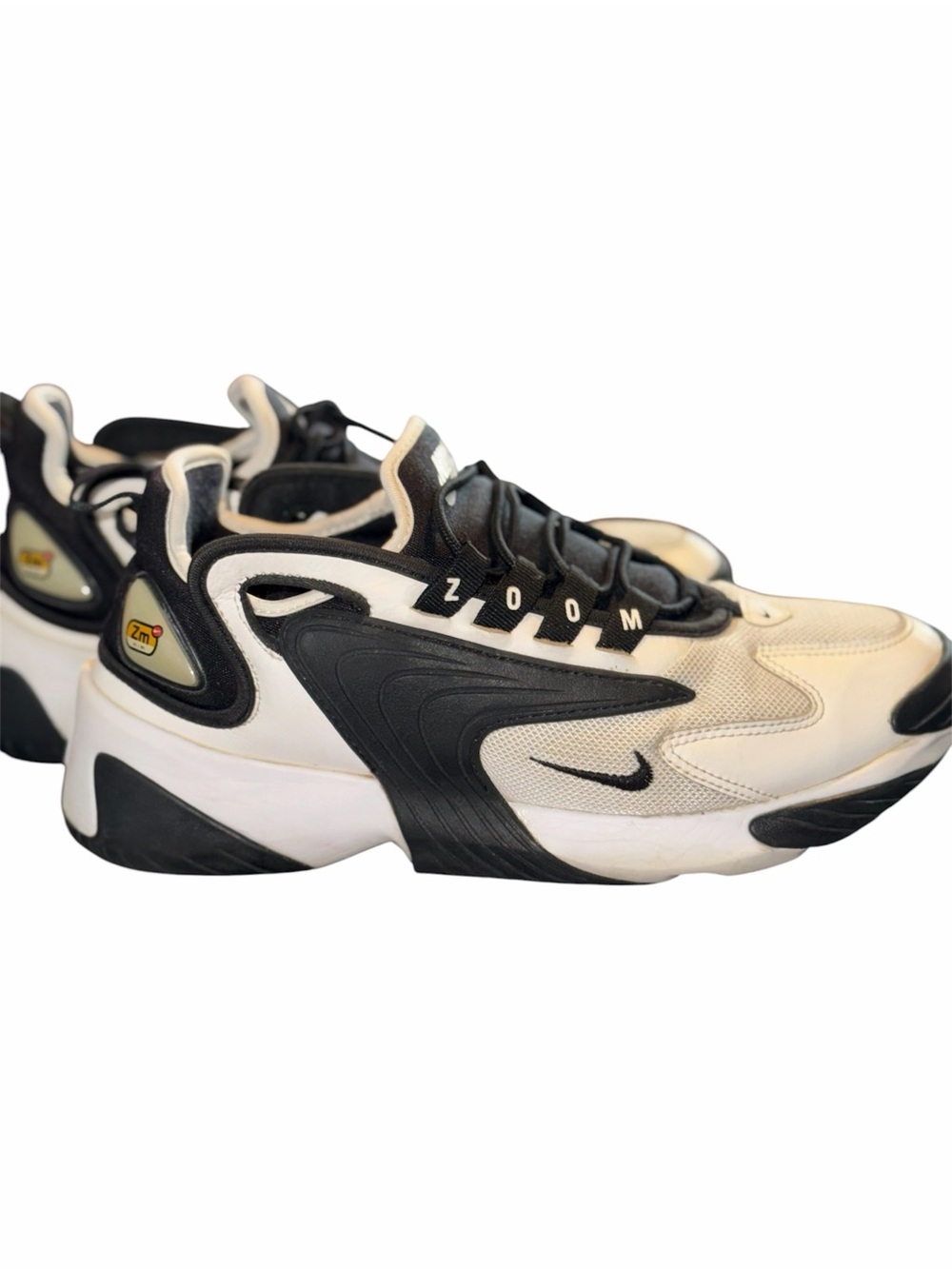 Nike Men’s Zoom Retro Black and White Running Sneakers